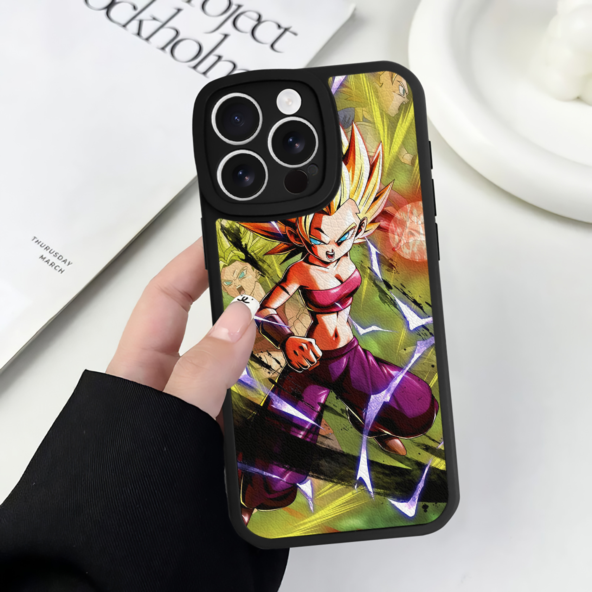 （画像用） ドラゴンボール DRAGON BALL 【iPhone 16シリーズ対応】シリコンスマホケース（レザー調） 材質：シリコン